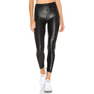KORAL Lustrous High Rise Infinity Leggings Medium Black Leopard Revolve USA Made